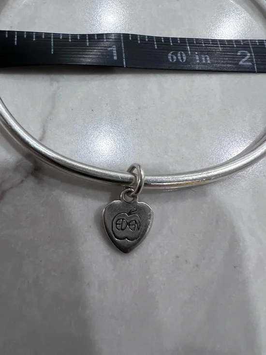 EDEN HAND ARTS 925 SILVER AND 14K GOLD, SCREWBALL CAPE COD BRACELET - Picture 3 of 12